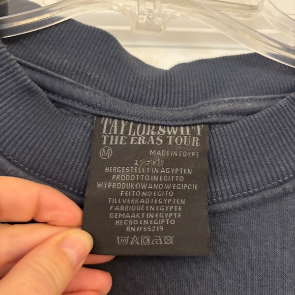 NWOT Taylor Swift Eras Tour 2024 Blue Gray Oversized Sweatshirt - Picture 7 of 8